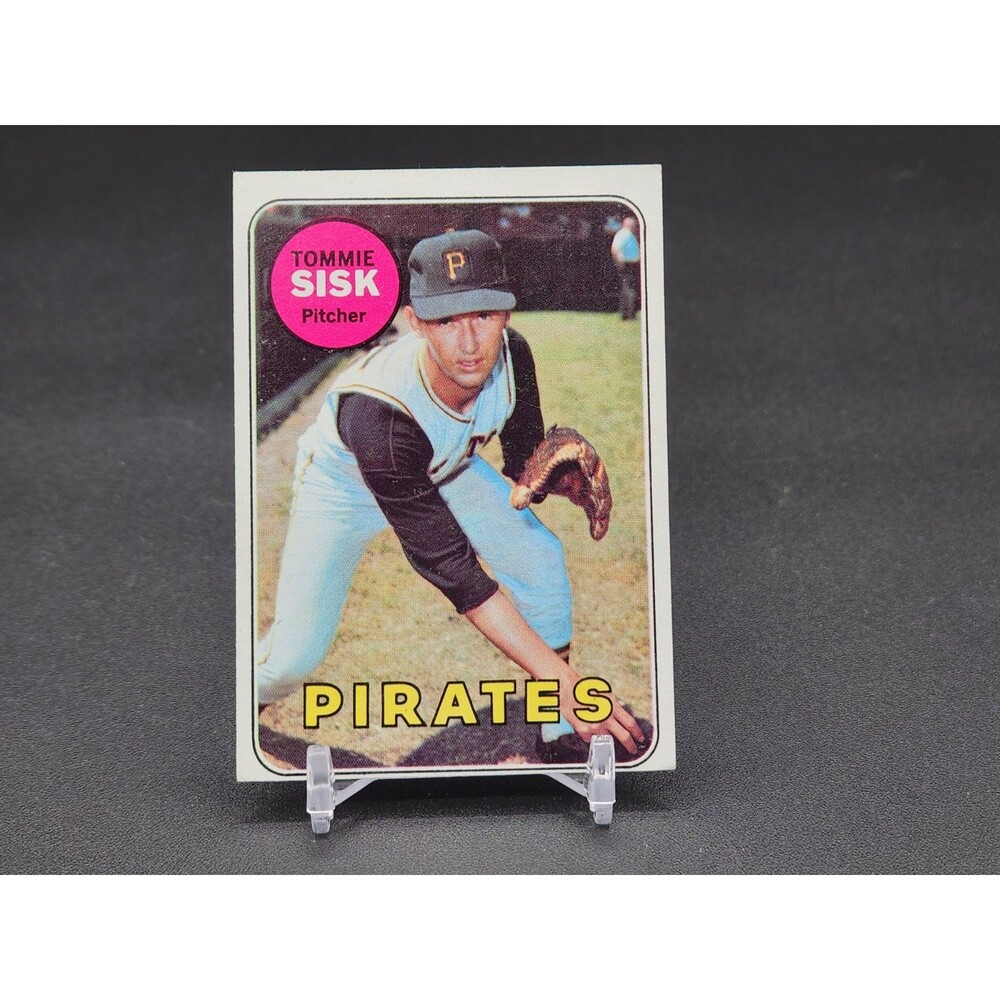 Vintage 1969 ~ Tommie Sisk Pittsburgh Pirates ~ Topps #152 Baseball Card ~ Ex/NM